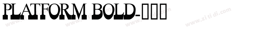 platform bold字体转换